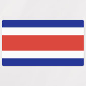 Costa Rica Burgervlag Labels (Design 1)