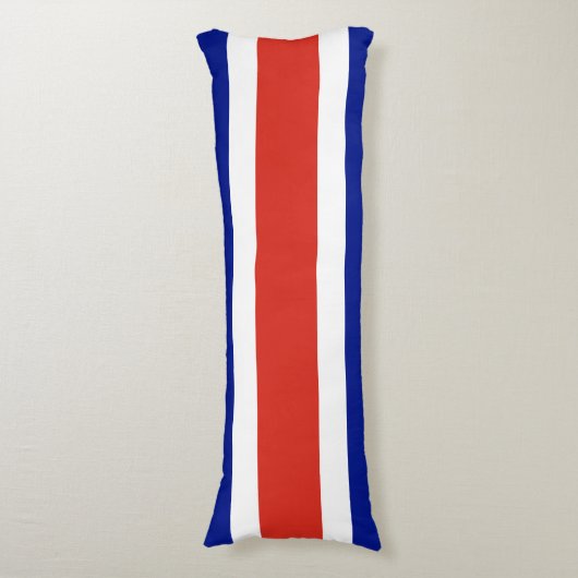 Costa Rica Burgervlag Lichaamskussen (Voorkant Verticaal)