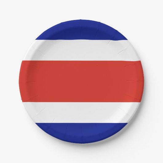 Costa Rica Burgervlag Papieren Bordje (Voorkant)