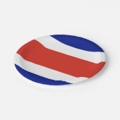 Costa Rica Burgervlag Papieren Bordje (Gekanteld)