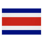 Costa Rica Burgervlag Perfect Poster (Voorkant)
