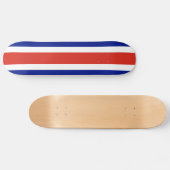 Costa Rica Burgervlag Persoonlijk Skateboard (Horizontaal)