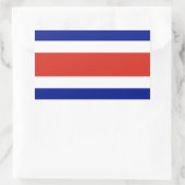 Costa Rica Burgervlag Rechthoekige Sticker (Tas)
