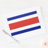 Costa Rica Burgervlag Rechthoekige Sticker (Envelop)