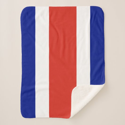 Costa Rica Burgervlag Sherpa Deken (Voorkant)