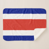 Costa Rica Burgervlag Sherpa Deken (Voorkant (horizontaal))