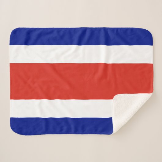 Costa Rica Burgervlag Sherpa Deken (Voorkant (horizontaal))