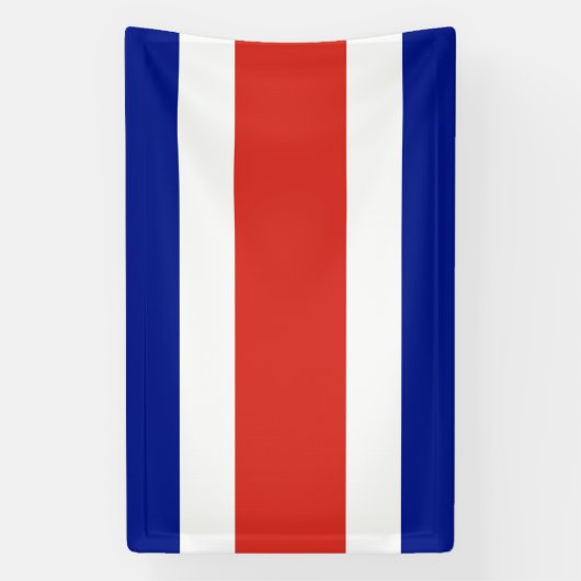 Costa Rica Burgervlag Spandoek (Verticaal)