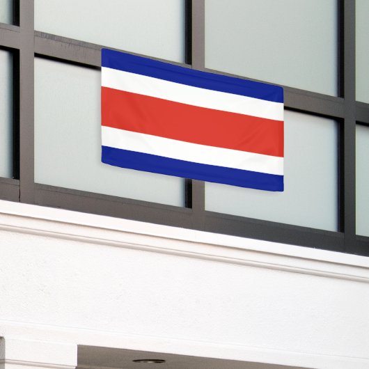 Costa Rica Burgervlag Spandoek (Buitenkant Gebouw)