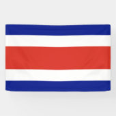 Costa Rica Burgervlag Spandoek (Horizontaal)