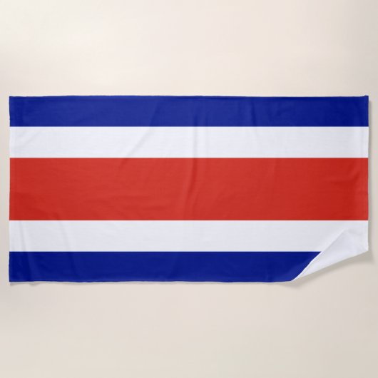 Costa Rica Burgervlag Strandlaken (Voorkant)
