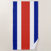 Costa Rica Burgervlag Strandlaken (Voorkant)