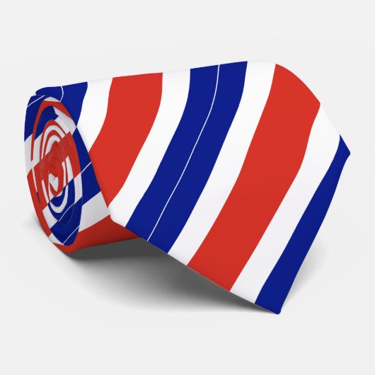 Costa Rica Burgervlag Stropdas (Opgerold)