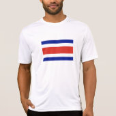 Costa Rica Burgervlag T-shirt (Voorkant)