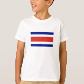 Costa Rica Burgervlag T-shirt (Voorkant)