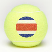 Costa Rica Burgervlag Tennisballen (Voorkant)