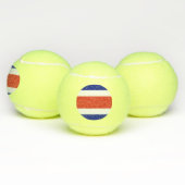 Costa Rica Burgervlag Tennisballen (Multi)