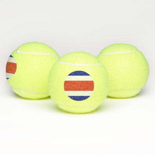 Costa Rica Burgervlag Tennisballen (Multi)