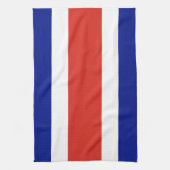Costa Rica Burgervlag Theedoek (Verticaal)