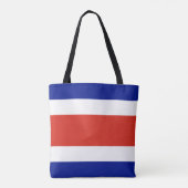 Costa Rica Burgervlag Tote Bag (Achterkant)