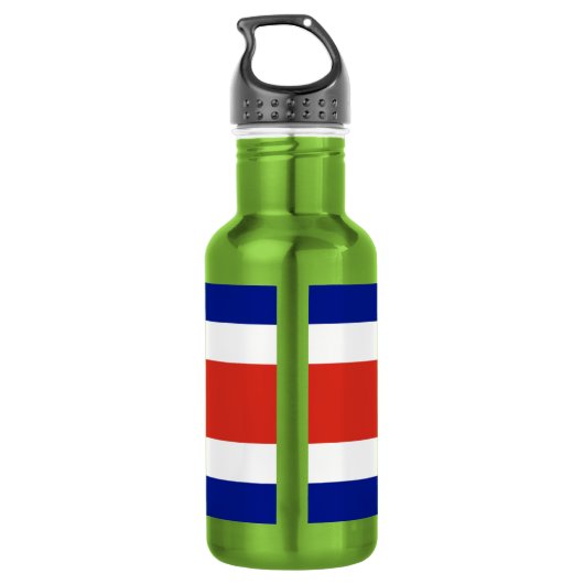 Costa Rica Burgervlag Waterfles (Achterkant)