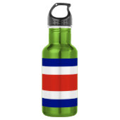 Costa Rica Burgervlag Waterfles (Voorkant)