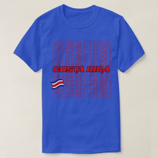 Costa Rica Cascade tekst 1 T-shirt (Design voorkant)