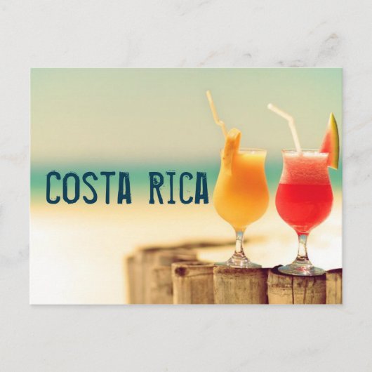 Costa Rica cocktails Briefkaart (Voorkant)