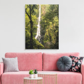 Costa Rica, Cocos Island, Wafer Bay Waterfall Canvas Afdruk (Insitu (Woonkamer))