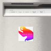 Costa Rica Colorful Pura Vida Sloth Souvenir Magneet (Insitu (Vaatwasser))