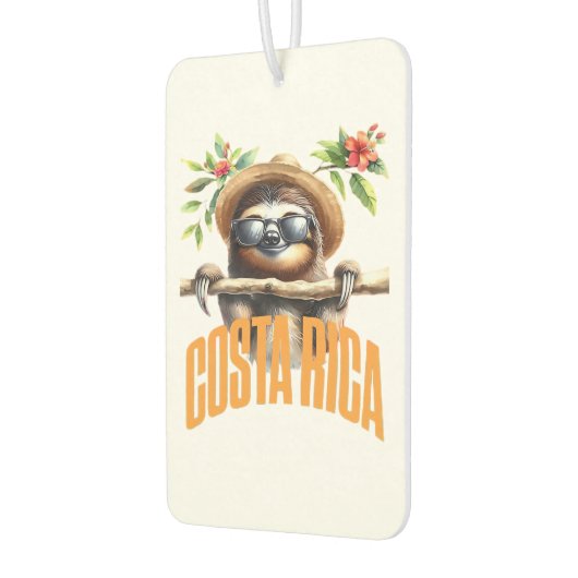 Costa Rica cool sloth Classic T-Shirt Luchtverfrisser (Links)