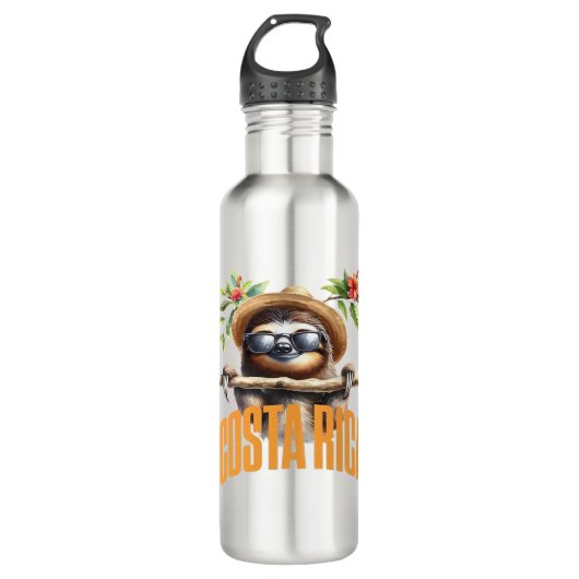 Costa Rica cool sloth Classic T-Shirt Waterfles (Voorkant)