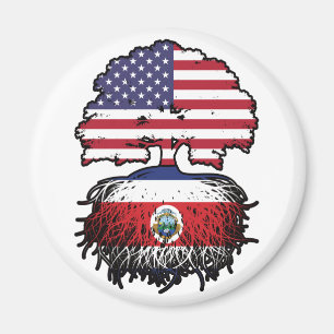 Costa Rica Costa Rica American American USA Tree R Magneet