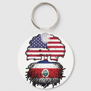Costa Rica Costa Rica American American USA Tree R Sleutelhanger