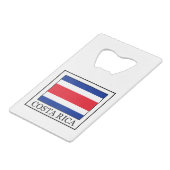 Costa Rica Creditkaart Flessenopener (Voorkant Gekanteld)