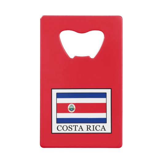 Costa Rica Creditkaart Flessenopener (Voorkant)