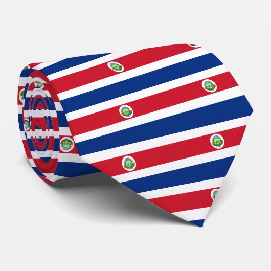 costa rica crest blue stropdas