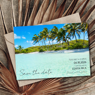 Costa Rica Destination Beach Wedding Save The Date