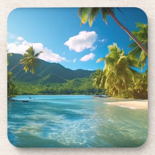 Costa Rica Eiland Paradijs Bier Onderzetter