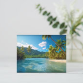 Costa Rica Eiland Paradijs Briefkaart (Staand voorkant)
