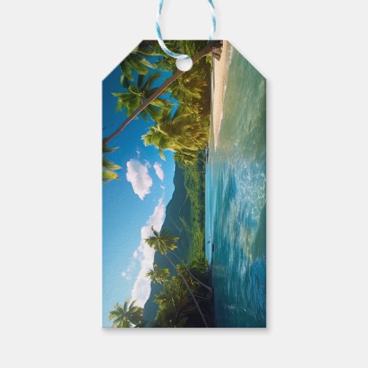 Costa Rica Eiland Paradijs Cadeaulabel (Voorkant)