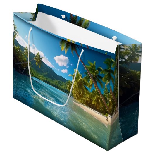 Costa Rica Eiland Paradijs Groot Cadeauzakje (Voorkant Gekanteld)