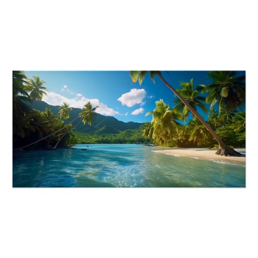 Costa Rica Eiland Paradijs Perfect Poster (Voorkant)