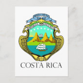COSTA RICA - embleem/vlag/wapen/symbool Briefkaart (Voorkant)