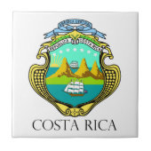 COSTA RICA - embleem/vlag/wapen/symbool Tegeltje (Voorkant)