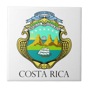 COSTA RICA - embleem/vlag/wapen/symbool Tegeltje