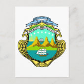 costa rica emblem briefkaart (Voorkant)