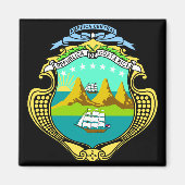 costa rica emblem magneet (Voorkant)