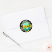 costa rica emblem ronde sticker (Envelop)