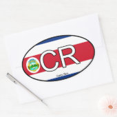 Costa Rica Euro Sticker (Envelop)